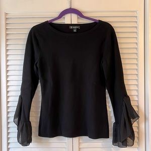 Bell Sleeve Black Sweater